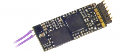 ZIMO MX649L, N-H0 Sound-Decoder, NEM 651 (6-polig), 0,7A, 4 Funktionsausgänge